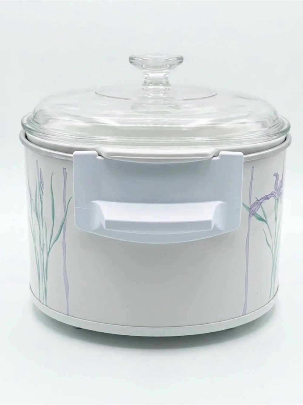 Vintage Rival Crock-Pot with CorningWare 3 Qt Shadow Iris Complete 3 pc set